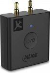 InLine Airplane Adapter Bluetooth 5.0 Audio Transmitter Transmitter TV, PC, HiFi, aptX, universaalne adapter 1, 2 ja 3 Pin Aux s&uuml;steemidele, koos laadimiskohvriga, k&otilde;rvaklappidele ja AirPodidele - 99160I