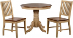 Sunset Trading Brook DLU-BR363636-C60-PW3PC Dining Table Set, White