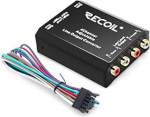 Recoil LOC4 Line Output Converter 4-kanaliline reguleeritav Hi/Lo taseme adapter kaugjuhtimispuldiga, k&otilde;larikaabel RCA-le auto subwoofer / audios&uuml;steemidele