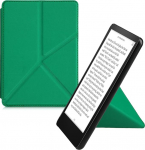 kwmobile kaitsekott, mis &uuml;hildub Amazon Kindle Paperwhite'iga (11. Gen - 2021) - kunstnahast &uuml;mbris - eReader Cover Case - roheline