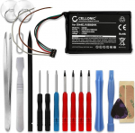 CELLONIC, Garmin Edge 1000, Edge Explore 1000, 010-01161-00 (1200 mAh, 3,7 V) + t&ouml;&ouml;riistakomplekt 17-osaline vahetusaku 361-00035-15, aku navigatsiooniseadme jaoks.