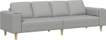 SKM Sofa Set Wolken-Grau Stoff,M&ouml;bel,Sofas,Grau,39.4 kg,3335089