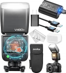 Godox Blitz V480 O Camera Speedlite, V480O GN50 puutetundlik v&auml;lk, TTL HSS 1/8000s s&uuml;nkroniseeritav v&auml;lk, &uuml;hildub Olympus E-M1 III, Pen-F, E-PL8, E-P5 ja Panasonic GH4 GX85 LX100 S1 S5 IIX mudelitega