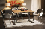 Endo-Moebel Ewerest MAX Dining Table 130 cm - 330 cm 85/76 Expandable Elegant Kitchen Table Metal Runners Perforated Design (Craft Oak)