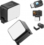 ULANZI LM24 Mini videovalgus DJI Osmo Action 6/Osmo Nano jaoks, videovalgus magnetilise kiirv&auml;ljalaskega, magnetiline LED videovalgus 500 mAh akuga, veekindel fotograafia valgusfoor