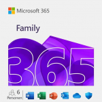 Microsoft 365 Family Medialess uusim versioon - 1 aasta tellimus 6 kasutajat kuni T