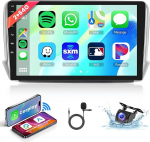 4 Core 64G Android 15 autoraadio Peugeot 2008 208 2012-2018 juhtmevaba Carplay Android auto 5G WiFi navigatsioon GPS, 10.1-tolline autoraadio koos Mirror Link Bluetooth FM/RDS raadio EQ/USB/SWC tagumine