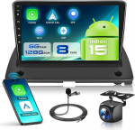 8 Core 6G + 128G autoraadio Android 15 Volvo XC90 2004-2013, 9-tolline 1280 x 720P HD IPS puuteekraaniga autoraadio DSP juhtmevaba Carplay Android auto GPS Wi-Fi Bluetooth FM RDS raadio tagurdamine
