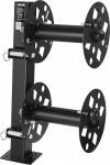 VEVOR Doppel-Schwei&szlig;kabeltrommel, Schlauchtrommel mit 2 Leertrommel f&uuml;r 38,1m 70mm&sup2; / 45,7m 50mm&sup2; Schwei&szlig;kabel, Manuelle Doppelschwei&szlig;kabelrolle aus Stahl mit Sicherungsstift f&uuml;r Industrie Werkstatt