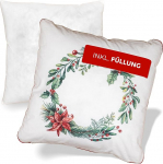 Dekoratiivpadi j&otilde;ulup&auml;rg, j&otilde;ulupadi 45 x 45 cm koos t&auml;idisega, p&auml;rg motiiviga, 100% puuvillane, &Ouml;ko-Tex, Chalet & Country House Style Talvine dekoratsioon.