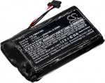 Akud 2500 mAh &Uuml;hildub [Tomtom] 4GE40, Great Rides Edition, Rider 400, Rider 410, 550 Asendab LHA11133000, LHA11138000, VF3W FBA.
