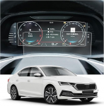 CDEFG &uuml;hildub Skoda Octavia 4 2020-2023 2024 2025, navigatsiooniekraani kaitsekile 4H kriimustuskindel 10,25-tolline GPS-ekraanikaitsekile Octavia 4 NX tarvikud (PET)