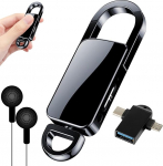 128 GB mini h&auml;&auml;leaktiveeritud diktofon kolmekordse m&uuml;rav&auml;hendusega, 1500H helim&auml;lu ja 8-tunnise aku kestvusega koosolekute, loengute ja intervjuude jaoks.