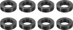 QUARKZMAN 8 Pieces Single Split Wave Collar 1-1/16" Bore One Piece Clamp Collar 1-7/8" Outer Diameter 1/2" Thickness Black Oxidized Steel Set Screw Locking Collar Clamp