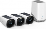 eufy Security S330 eufyCam 3, 4K Wireless Surveillance Camera Solar 2+1 with Face Detection A.I, Coloured Night Vision, Expandable Memory 16TB, (Refurbished)