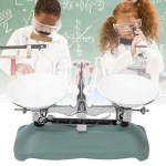 Cryfokt Waage, Genaue Daten, Experimentierwerkzeug f&uuml;r den Physikunterricht, Langlebiges Tablett f&uuml;r Chemie, Physikalisches 500-g-Set/100-g-Set, Tischwaage f&uuml;r Klassenzimmer, Hochwertiges Metall