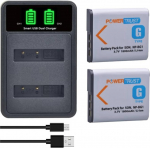 2-pakk NP-BG1 aku ja topelt USB laadija Sony HX10 W30 DSC-W210 W100 W110 W120 H10 T100 HX30 W100 kaameratele