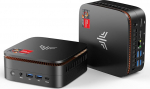 NiPoGi Pinova P1 Mini PC AMD Ryzen 4300U W-11 Pro (4C/4T, kuni 3,7 GHz) 8GB DDR4 RAM + 256GB SSD, 4K @ 60Hz Triple Display HDMI 2.0+Type-C+DP 1.4, Wi-Fi 5/BT 4.2, LAN, Mini arvuti kontorisse/&otilde;ppesse