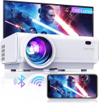 TOPTRO Mini projektor, 7000 luumenit, WiFi Bluetooth projektor, toetab 1080P Full HD, Hi-Fi k&otilde;lariga, &uuml;hildub TV Stick/Mobiiliga/Laptop/DVD/PS4/SD/AV-ga