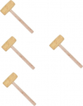 Angoily 4 t&uuml;kki Hammer Mallet Wood Chisel Mallet puidut&ouml;&ouml;tlemiseks puiduhammeri jaoks