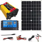 4 kWh p&auml;ikesepaneelide komplekt, 18 W 12 V p&auml;ikesepaneel 30 A p&auml;ikeselaadimise kontroller - p&auml;ikeseenergia s&uuml;steem koos p&auml;ikeseinverteriga koos multimeediam&auml;ngijaga, mis sobib v&auml;litingimustes toimuvateks telkimisreisideks
