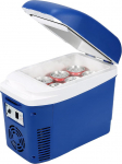 Iceblue Mini k&uuml;lmikud, 7L / 9 kanistrit nahahoolduse k&uuml;lmik koos v&ouml;&ouml;ga, vahelduvvoolu pistik ja 12 V s&otilde;iduki laadija, kaheotstarbeline, kaasaskantav k&uuml;lmik autosse, piknikule, kingitus - sinine
