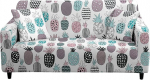ENEN Sofabezug Stretch, Ananas Drucken Sofabezug Elastisch 1/2/3/4 Sitzer Sofa Cover Antirutsch Schonbezug f&uuml;r Sofa, Sofahussen Couchbezug Sofa &Uuml;berw&uuml;rfe (Karikatur,4 Sitzer(235-300cm))