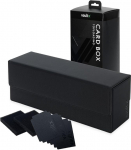 Vault X Trading Card Storage Box, Premium Exo-Tec materjal, magnetiline kaas, vaheseinad ja vahtpol&uuml;strid, kaardipakkide kastide, toploaderite, kaartide ja TCG korpuste organiseerimiseks (must).