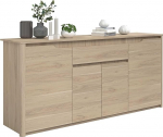 Parisot 0191ENFI Wendy Enfilade Sideboard 185.3 x 45.8 x 85.5 cm Wood White