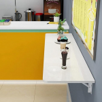 Klappbarer Computertisch f&uuml;r kleine R&auml;ume, Wandtisch f&uuml;r die Arbeit im Homeoffice, klappbarer Fr&uuml;hst&uuml;cksbartisch f&uuml;r die K&uuml;che, Wandmontierter Schreibtisch, 60 cm kuni 120 cm