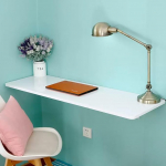 Schwebendes Klapptisch-Set mit Halterung, zusammenklappbar, platzsparend, Computertisch und Esstisch, unterst&uuml;tzt bis zu 20 kg, suurus: L x B 100, Wandtisch f&uuml;r Laptop