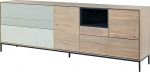 MASSIVMOEBEL24.DE Chicago #06 Akaatsia k&uuml;ljepaneel 240 x 45 x 85 Hall / valge lakitud