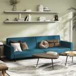 ZEYUAN 375936 2-kohaline diivanvoodi, sinine samet, Lounge diivan, diivanid ja diivanid, Relax diivan, diivan elutuppa, 375936