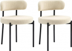 HOMCOM 2 s&ouml;&ouml;gitoolist koosnev komplekt Modernne k&ouml;&ouml;gitool Pehmendusega elutoa tool Cashmere Look kangast musta terasest seljatoe ja jalgadega elutuppa s&ouml;&ouml;gituppa magamistuppa