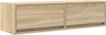vidaXL TV-kapp Sonoma Oak 100 x 31 x 25,5 cm puidust komposiit elutoa hoiulahendused kaasaegne TV-kapp seinale paigaldatud &uuml;ksused stiilsed riiulid elegantne organiseerija