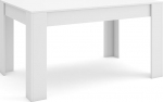 Skraut Home s&ouml;&ouml;gilaud, k&ouml;&ouml;gilaud, s&ouml;&ouml;gilaud, 140 x 90 x 76 cm, 6-le k&uuml;lalisele, majapidamislaud, kaasaegne stiil, valge