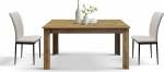 KONTE.DESIGN ZAGABRIA puidust laud rustikaalne tamme viimistlusega pikendatav 120 x 80 cm - 160 x 80 cm