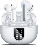Bluetooth k&otilde;rvaklapid, juhtmevabad Bluetooth 5.3 spordi k&otilde;rvaklapid 4x ENC mikrofoniga, bassistereo ja 42h m&auml;nguaeg, IPX7 veekindlad k&otilde;rvaklapid, LED aku n&auml;idik, &uuml;hilduv iOS, Androidiga