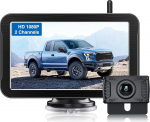PARKVISION traadita tagurduskaamera, 7-tolline LCD monitor, stabiilne digitaalne raadio&uuml;lekanne, traadita tagurduskaamera, autokaamera, 12V-24V matkaauto, veoauto, auto, maasturi, pickupide jaoks