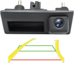 Esialgne d&uuml;naamiline s&otilde;iduraja tagurduskaamera Audi A4L A5 A3 Q3 Q5 RS6 VW Passat Tiguan Jetta Sharan Lavida Skoda, ainult monitoride, raadiote ja peaseadmete jaoks AHD 720P videosignaaliga