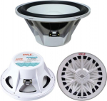 Pyle PLMRW8 Sea Subwoofer veekindel 8 tolli 20,00 cm 200 mm valge Boat Flos v&otilde;i ujumisbasseini v&otilde;i kohaliku avatud &uuml;he m&auml;hise 4 Ohmi 200 Watt RMS 400 Watt Max.
