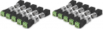 kwmobile 10 St&uuml;ck BNC Stecker Adapter Set - 5X Stecker 5X Buchse mit l&ouml;tfreier Schraubklemme Koax Cat5 Cat6 auf Video Balun &Uuml;berwachungskamera (Packung mit 2)