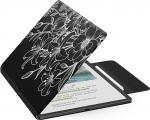 MoKo magnetiline &uuml;mbris uuele 11-tollisele Kindle Scribe 2025 (3. Gen) & Kindle Scribe Colorsoft 2025 (1. Gen) - Slim Folio Premium PU nahast &uuml;mbris koos pliiatsi sulgemisega & automaatse uneaegse &auml;ratusega, Line Flower