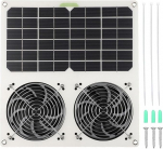 Outdoor Solar Panel Exhaust Vent for Roof Attic Fans Efficient Air Ventilation for Pet Houses and RVs