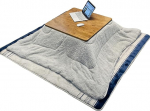 Talvine Kotatsu Tatami Kotatsu laudade komplekt neljast t&auml;ispuidust kohvilaudadest koos lauak&uuml;ttega, sobib madalale neljale aastaaegsele kohvilaudale (v&auml;rv : pruun, suurus : 75 * 75 * 40 cm) (Vaala