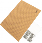 Makramee Cork Board Craft projektide T Pins Vastupidav DIY Craft Board punumine k&auml;ev&otilde;rud ja n&ouml;&ouml;rid Reusable Cork Craft Set makramee algajatele