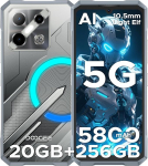 DOOGEE Blade GT Play 5G v&auml;litingimustes kasutatav mobiiltelefon ilma lepinguta, LED valgusefektiga, Dimensity 7025, 20GB + 256GB/2TB TF, 6,72-tolline FHD + 120Hz Ultra Thin Outdoor Smartphone, 50MP / s&otilde;rmej&auml;lg / n&auml;otuvastuse tuvastamine