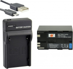 DSTE BP-970G Li-ion Battery and Micro USB Charger Suitable for Canon XLH1, XHG1, XHA1, XL2, XM2, XF305, XF300, XF105, XF100