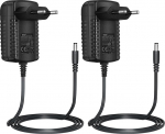 Security-01 Pack of 2 AC to DC 12 V 0,5 A toiteadapteri pistik 5,5 mm x 2,1 mm CCTV kaamera LED String Light jaoks