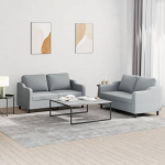 ZEYUAN 3201802 2-osaline diivan komplekt padjadega helehall kangas, Lounge diivan, diivanid ja diivanid, Relax diivan, diivan elutuppa, diivan koos - 3201802